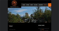 Desktop Screenshot of mightyriders.ca